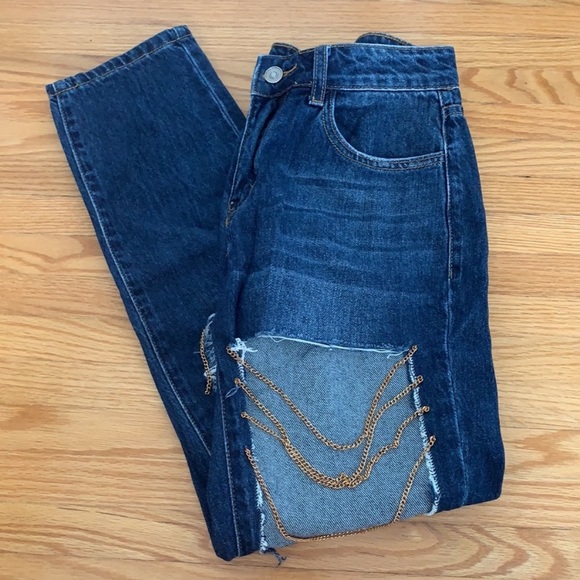 NWOT | Fashion Nova High Rise Boyfriend Jeans - Picture 3 of 5